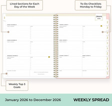 Day Designer 2026 Weekly and Monthly Planner Calendar, January 2026 - Decembe...