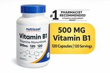 Nutricost Vitamin B1 Thiamine Mononitrate 500mg 120 Capsules