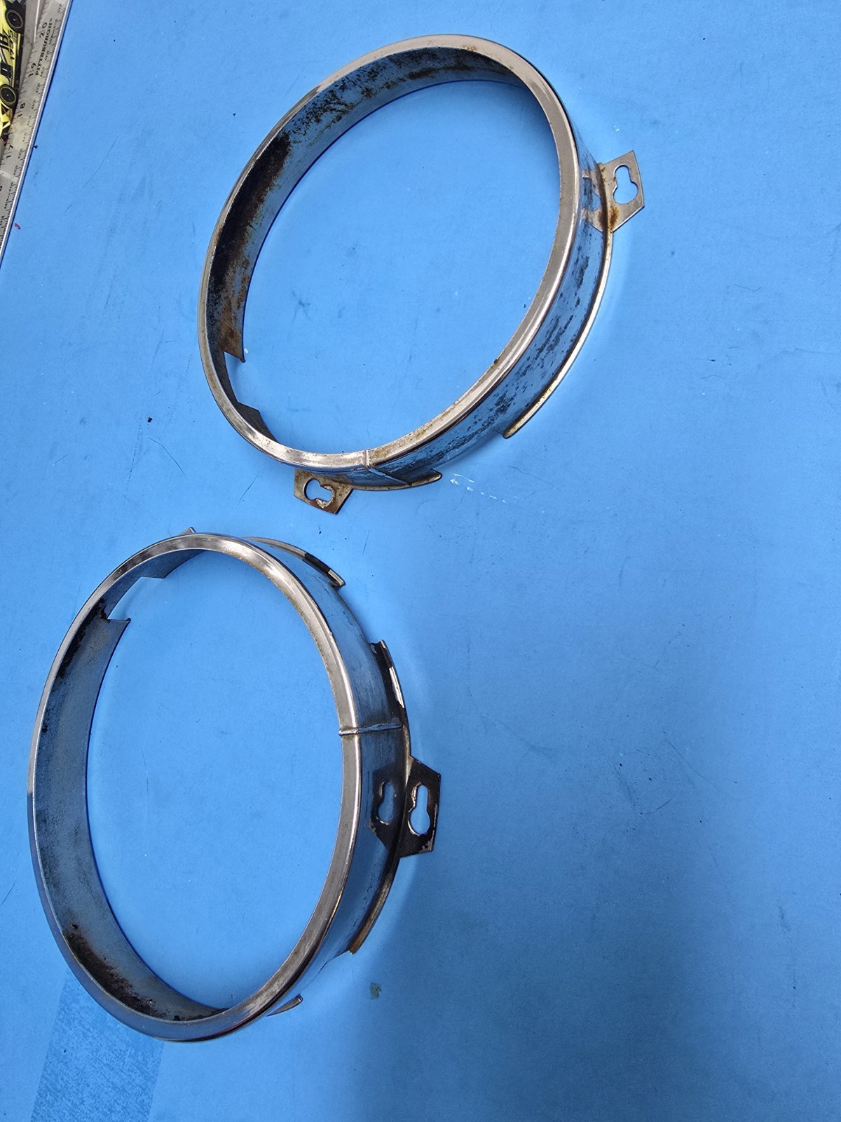 1970s rolls royce headlight mounting rings