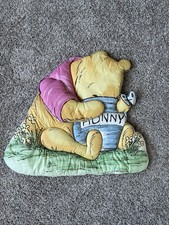 Vintage Classic Winnie The Pooh Soft 3D Fabric Wall Hanging Decor 1998