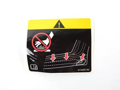 Genuine Mopar Exhaust Warning Label 4708021ac