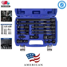 18-Piece Impact Socket Extension Set, Includes Socket Adapters, Ratchet Exten...