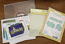 Taylored Expressions "Play on Words" 4 Stencils and matching Die Set