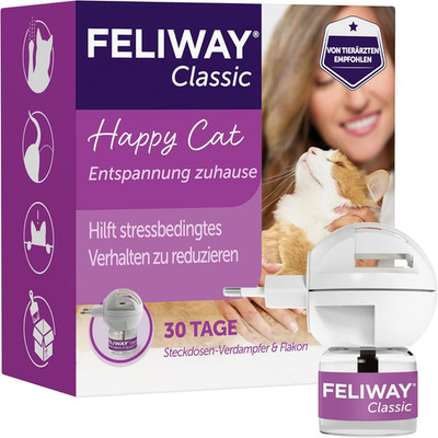 FELIWAY Classic 30 Tage Pheromon Verdampfer Start-Set, 48Ml - Hilft Anzeichen Vo
