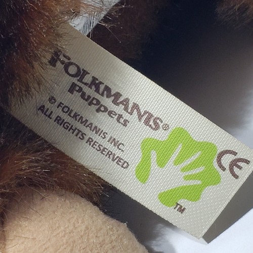 Folkmanis Folktails 10" Brown Monkey Plush Hand Puppet Full Body Chimp 12" Tail - Picture 9 of 10