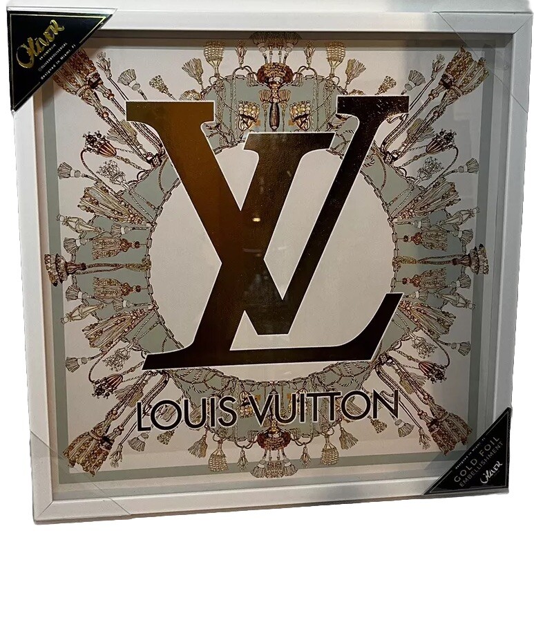 LOUIS VUITTON LV by Oliver Gal Glass Framed Wall Art Decor LOUIS VUITTON LV by Oliver Gal Glass Framed Wall Art Decor