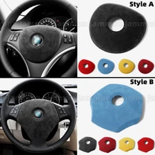 Alcantara Leather Steering Wheel Trim Cover For 2005-12 BMW 3 Series E90 E92 E93