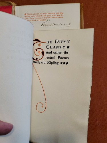The Dipsy Chanty by Rudyard Kipling SIGNED Elbert Hubbard VERY RARE - Picture 6 of 6