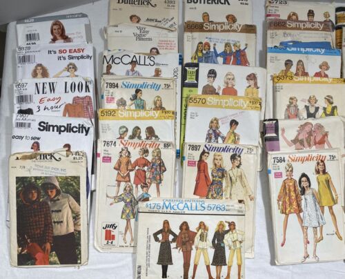 Lote de patrones de costura vintage: 146 patrones, años 60 a 90 - Imagen 9 de 13