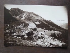 PHOTO POSTCARD MOUNTAINEERING SWISS ALPS LA CREUSAZ SALVAN 1910 MONT BLANC