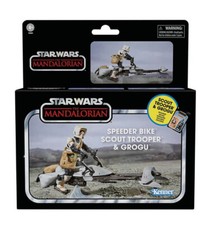 Star Wars Scout Trooper & Grogu Vintage Collection Speeder Bike VC289  non-mint