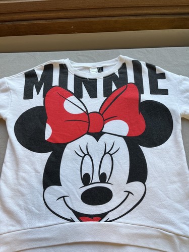 Minnie Mouse Disney Crewneck Sweatshirt White Mickey Co M Cartoon - Picture 3 of 7