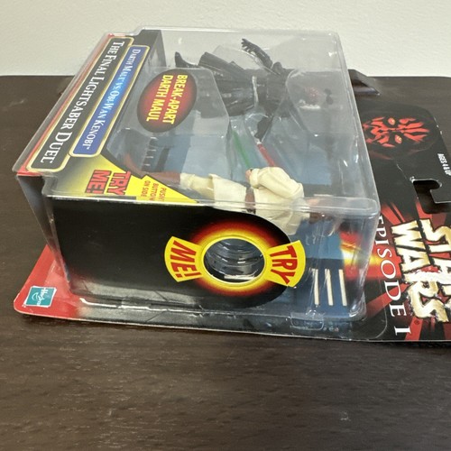 1999 Hasbro Star Wars Episode I Darth Maul Vs Obi-Wan Kenobi Figures Sealed Toy - Picture 7 of 12