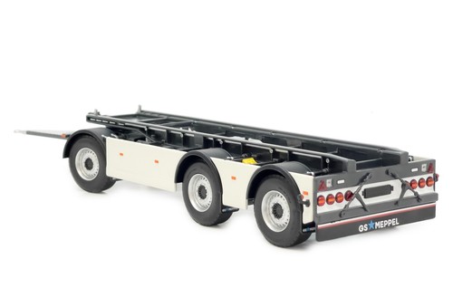 MARGE MODELS, GS Meppel HOOKLIFT container carrier for SCANIA - White, 1/32, ...