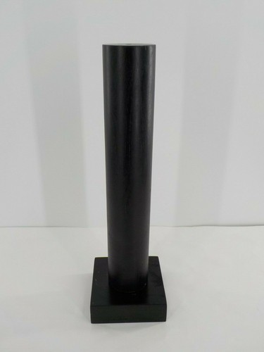 BRACELET DISPLAY STAND 2" DIAMETER VERTICAL SMOOTH BLACK JEWELRY SHOP COUNTERTOP