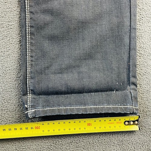 Bad Boy Jeans Mens Size 92 Dark Blue Wash Denim Straight Regular Baggy - Picture 5 of 13