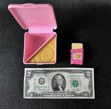 VTG LITTLE TIKES FISHER PRICE TOY PLAY FOOD   CHEESE CRACKER BOX LID   VERY RARE