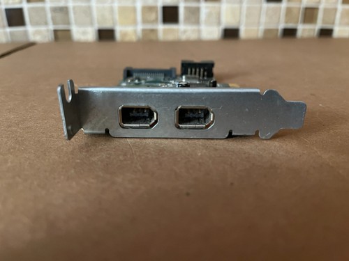 HP DUAL PORT FIREWIRE IEEE PCI EXPRESS X1 CARD W/ LOW PROFILE 628008-001 H5-4(4) - Picture 3 of 3