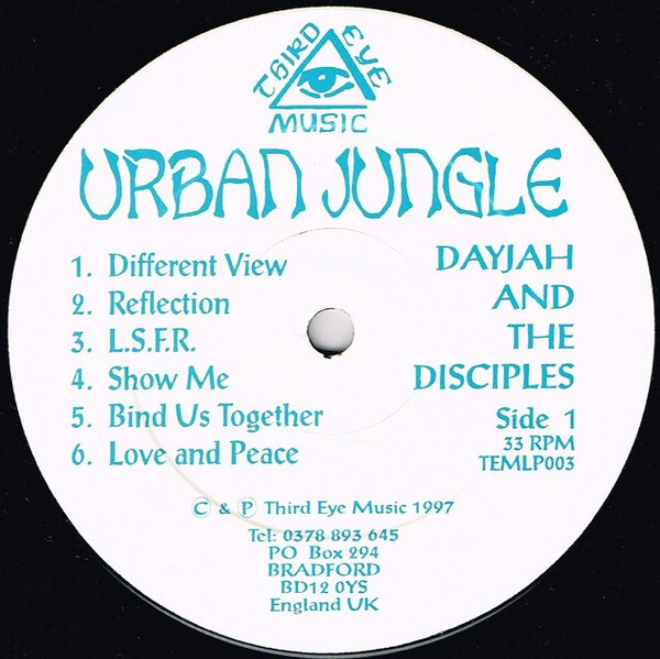 LP DAYJAH AND THE DISCIPLES Urban Jungle TEMLP003 Third Eye