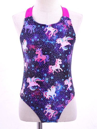 Girls One-Piece UPF50+ Bodysuit Beachwear Swimsuit Swim Surfing Swimming Diving - Picture 45 of 75