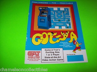 Got-Ya Video Arcade Game Vintage Magazine AD Retro Artwork