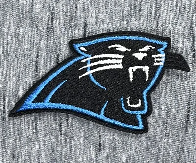 CAROLINA PANTHERS EMBROIDERED IRON ON PATCH 1.5” X 2.5” FREE SHIPPING