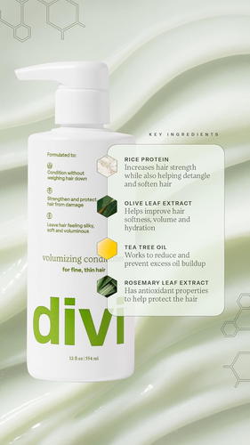 Divi Volumizing Shampoo and Conditioner Set for Women and Men - Lightweight Hair - Picture 6 of 12