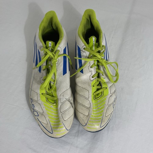 Adidas Scarpe da Calcio Uomo 8.5 F50 G40315 2011 Bianco Verde Blu - Foto 3 di 14