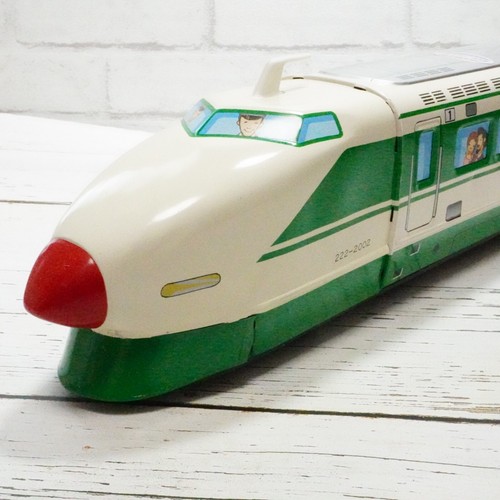 Vintage Ichiko Hochgeschwindigkeitszug Shinkansen Blechzug Friktionsspielzeug 50 cm mit Box - Bild 8 von 24