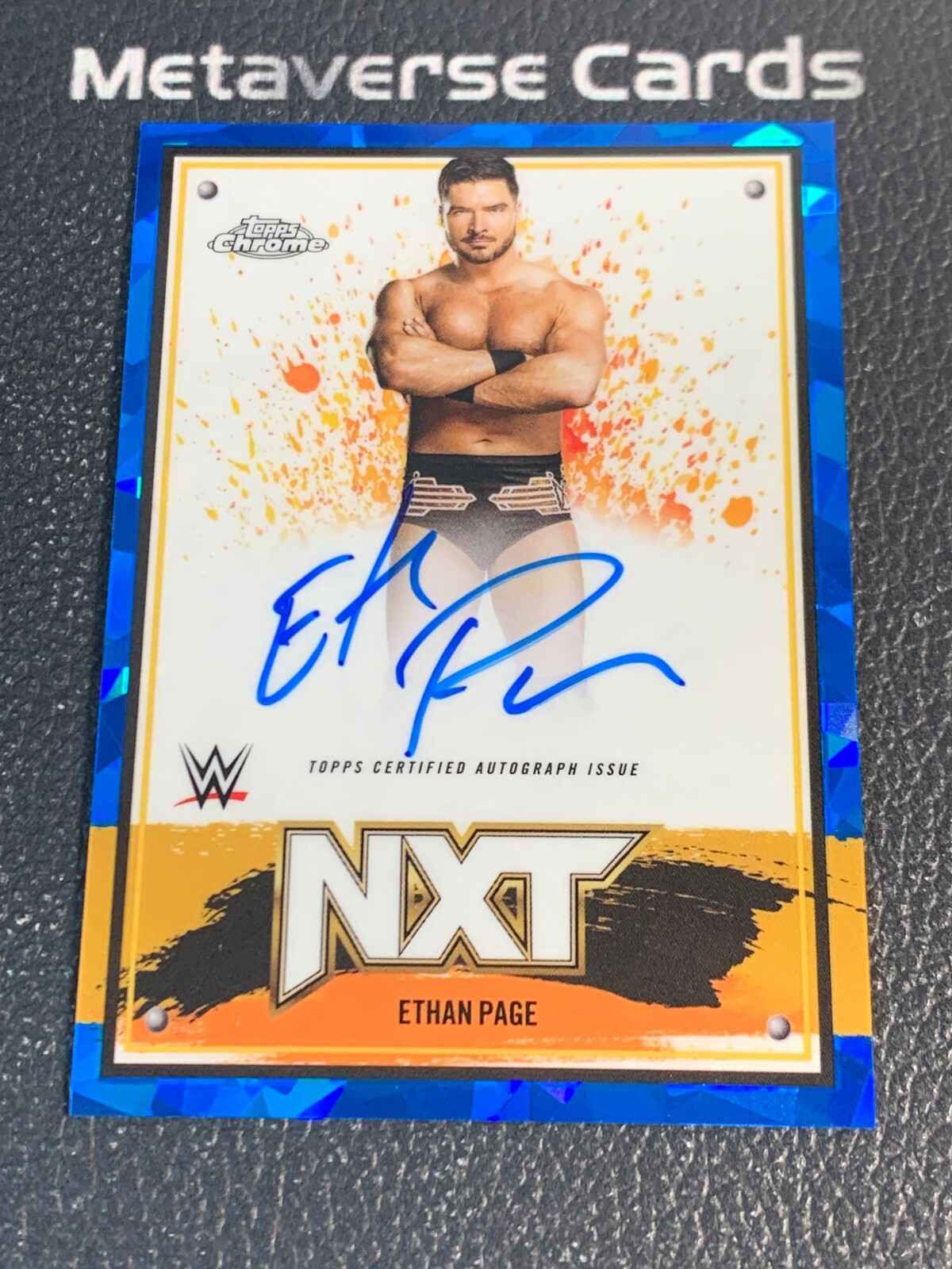 2025 Topps Chrome WWE Sapphire Ethan Page NXT Auto