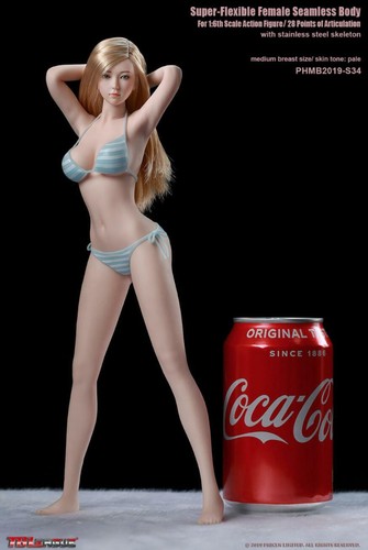 TBLeague 1/6 Pale Girl Full FEMALE Seamless Figure W/ HEAD S34 PHICEN ❶USA❶ - Picture 8 of 8
