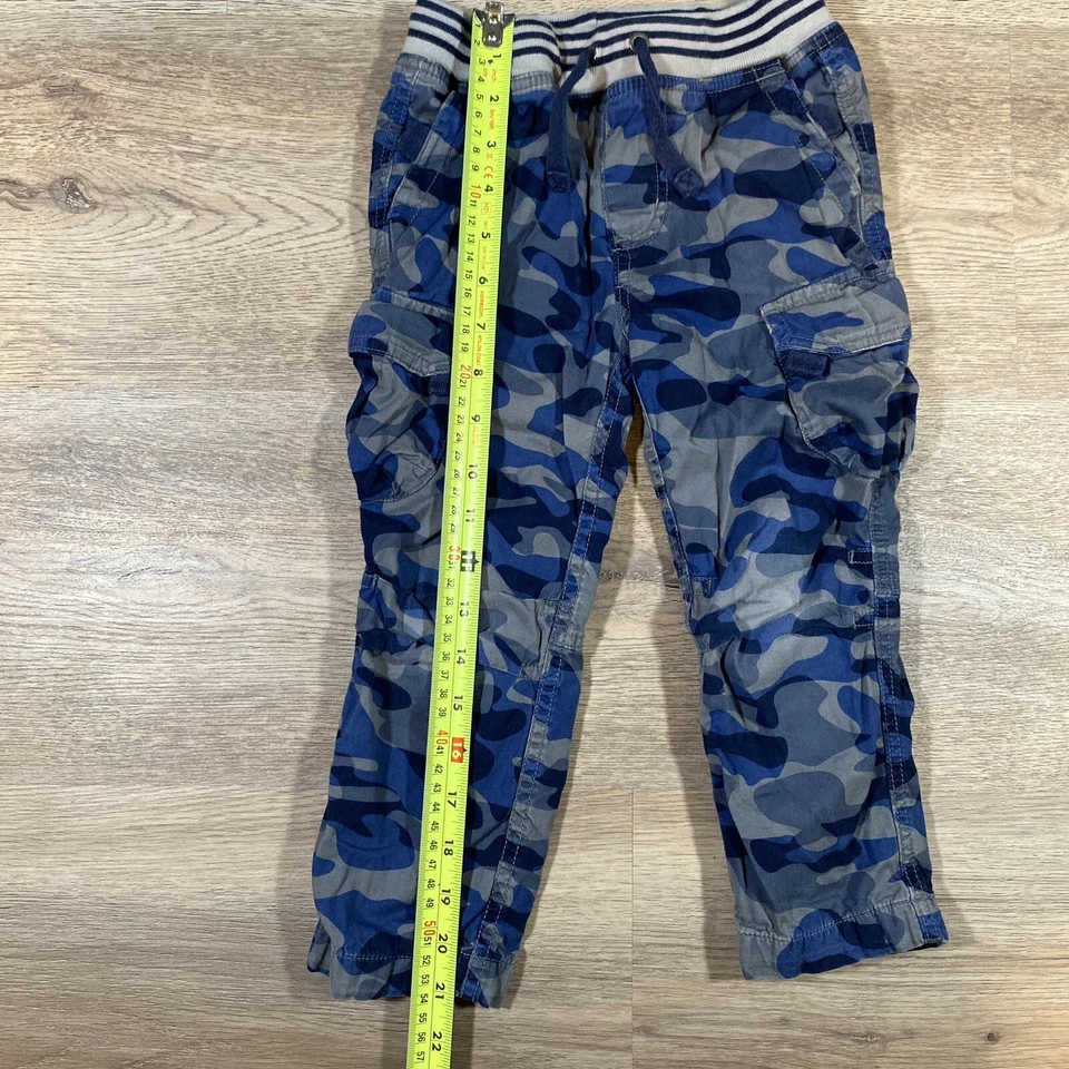 Hanna Andersson 伪装裤子绝缘男孩尺寸 100 厘米 4 美国蓝色 — 第 2/4 张图片