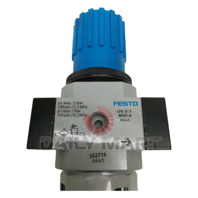 New In Box FESTO LFR-1/2-D-7-MIDI-A 162714 Filter Regulator Unit
