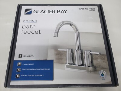 Glacier Bay Dorind 2-Handle High-Arc Bathroom Faucet - Chrome (HD67110W-6001)