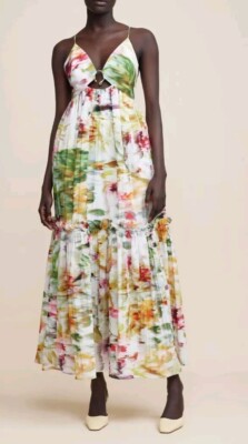 Acler Ferland Monet Garden Print Dress Size AU 12 US - Main Image