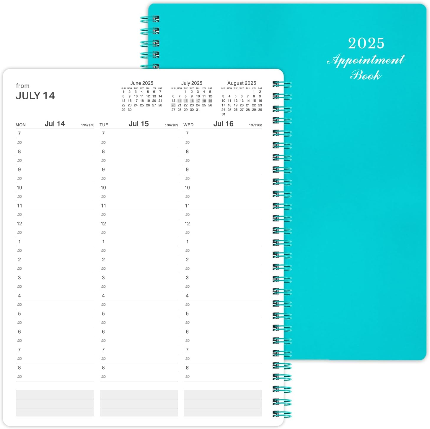 2025 Weekly Appointment Book & Planner - Daily Hourly Planner 2025, 8