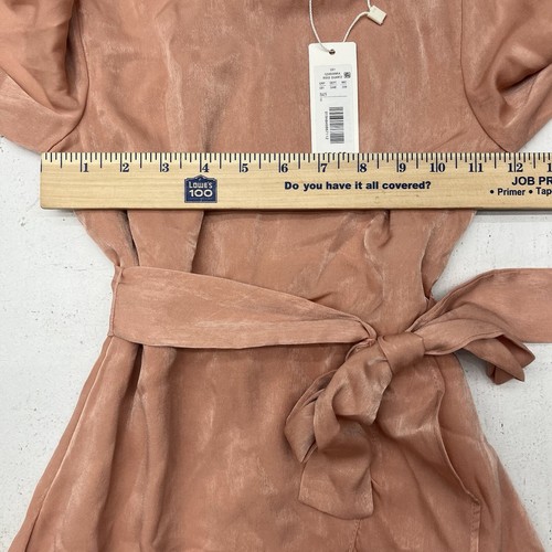 GB Girls Rose Quartz Pink Satin Ruffle Dress 3/4 Sleeve Girls Size 8 NEW DEFECT - Picture 5 of 9