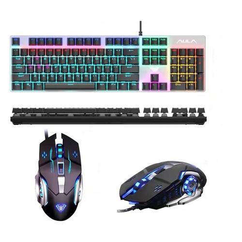 Gaming Tastatur Maus Set USB RGB LED kabelgebunden für PC Laptop PS5 Xbox One DE - Bild 5 von 18