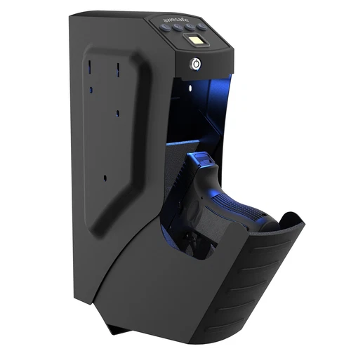 AweSafe Incognito Drop Down Pistol Safe with Keypad, Biometrics, and manual keys