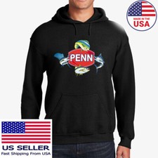 PENN Fishing Logo Hoodie Tee Crewneck Sportywear Unisex S-3XL