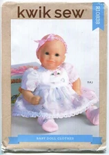 KWIK SEW CRAFTS PATTERN R10838 11"-16" BABY DOLL CLOTHES UNCUT 2020