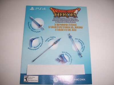 Dragon Quest Heroes DLC Add-on for PlayStation 4 PS4 - 5 items