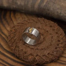 NIGHT WORKS European and American rock skeletons dots gold  index finger ring