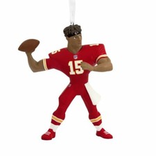 NFL KANSAS CITY CHIEFS PATRICK MAHOMES CHRISTMAS ORNAMENT NIB HALLMARK