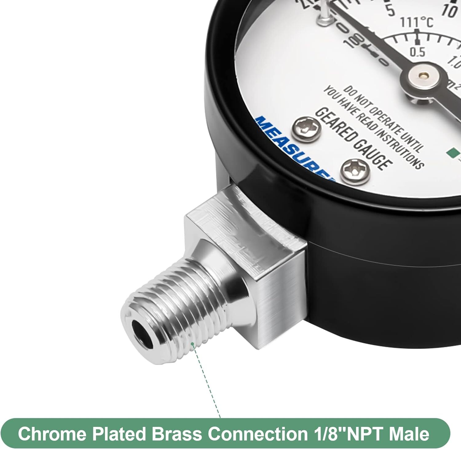 Black Steel Pressure Cooker Gauge, Pressure Canner Gauge, Steam