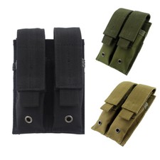Tactical Molle Double Magazine Pouch Holster Pistol Mag Holder for Hunting