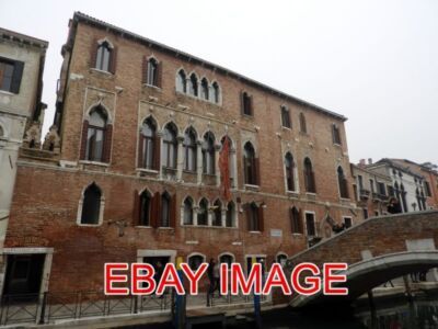 PHOTO  VENICE PALAZZO MARCELLO  SALIZADA SAN PANTALON  VENICE. BUILT C. 1460.