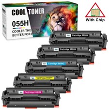 5 PCS 055H CRG-055H Toner Set For Canon imageCLASS MF741Cdw MF743Cdw MF746Cdw