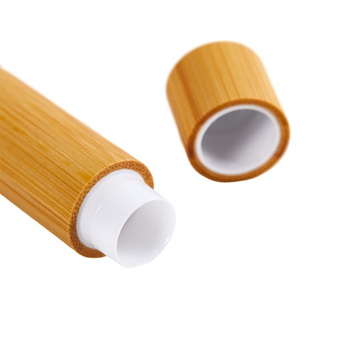 4/5g Empty Natural Bamboo Lipstick tube Cosmetic Lip Balm Containers *JO