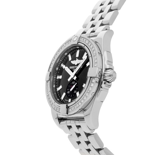 Breitling Galactic Auto 36mm Steel Diamonds Ladies Watch A37330531B1A1 - Picture 2 of 5